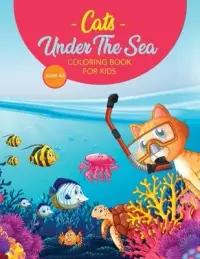 在飛比找博客來優惠-Cats Under The Sea Coloring Bo