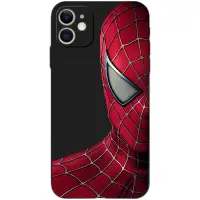 在飛比找蝦皮購物優惠-蜘蛛俠黑色手機殼IPhone 6 6S 11 7 8 15 