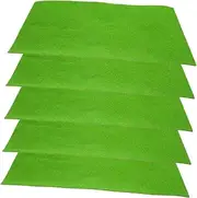 Mipcase 5 Pieces Artificial Turf Table Model Lifelike Fake Grass Mat for Decorative Display