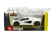 BBURAGO 1:24 LAMBORGHINI COUNTACH LPI 800-4 DIE-CAST WHITE 18-21102