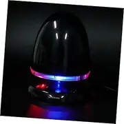 Angoily Portable Plug-in Speaker 3.5mm Jack Multimedia Mini Loudspeaker Led Black/