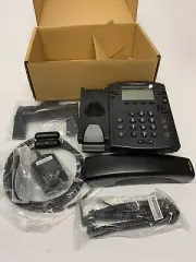 Polycom VVX300 Corded Backlit LCD Keypad Series Business Media Desktop Phone/Box