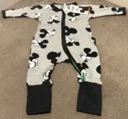 Bonds BNWT Disney Grey/black Mickey Zippy Size 0000 (Newborn)