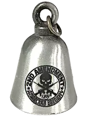 2ND Amendment Motorcycle 'Evil Spirits' Biker Guard Bell. Gun Metal Bell