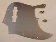 STAINLESS STEEL PICKGUARD FOR JAZZ BASS STYLE BRUSH FINISH