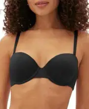 GapBody Everyday Essentials Multi-Way Bra Women's 34A Black Hook & Eye Closure