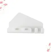 SHINEOFI 2Pcs Wall Phone Stand Holder Multifunctional Adhesive Charging Shelf with Hooks for Bathroom and Living Room Non Slip Design Convenient Organizer for Smartphones