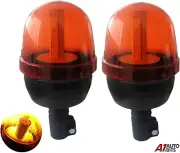 Flashing Beacon 72 Led Recovery Strobe Amber Lights X2 Orange Breakdown 3 Mode