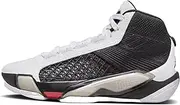 [Nike] Kid's Air Jordan 38 (GS) Basketball Sboe, White/Siren Red/Black, 6.5 Big Kid