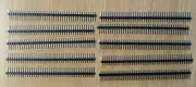 Set 40 Pin MALE HEADER 0.1" 2.54mm straight breakaway connector - AU Stock