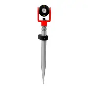 Mini Prism with Bubble & 30CM Surveying Rod 5/8x11 Thread For Total Station GPS