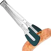 Silicone Cooking Tongs, Kitchen Tongs with Silicone Tips, Stainless Steel Buffet, Heat Resistant Serving Utensils, Anti-Scald Kitchen Tools for Grasping Hot Food