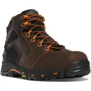 Danner Men's Vicious 4.5" Brown & Orange Composite Toe Work Boots 13860