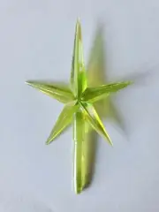 Medium Green Iridescent Aurora Star for Ceramic Christmas Tree Topper