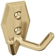 Amerock H37008 Benton Double Robe Hook - Bronze