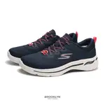 SKECHERS 健走鞋 GO WALK ARCH FIT 深藍 粉橘 女 (布魯克林) 124872NVCL