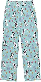 [ZZXXB] Merry Christmas Zebra Balloon Boys Long Pants Soft Trousers Elastic Waist Kids Lounge Bottoms with Pockets S-XL