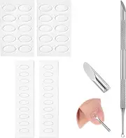 Cuticle Pusher Pre-treatment Professional Russian Prep Nail Pushers Cuticle Remover nail cuticle pusher Set Stainless Steel Dual-end Nail Tool with 100/180 Grit Sandpaper Sheets