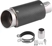 Φ51mm Motorcycle Exhaust Pipe, Motorbike Sports Modified Pipe Tail Trim,Stainless Steel Tail Throat, Loud Sound and No Muffler,BEVELmatte