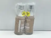 2 PACK - Revlon Illuminance Skin-Caring Foundation Liquid 513 Brown Suede