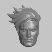 Remy LeBeau Gambit v2 custom head for Marvel X-Men 97 and other action figures