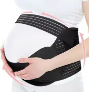 Maternity Belly Band, Pregnancy Support Belt, Breathable Belly Support Brace for