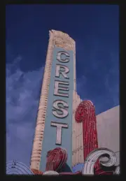 Crest Theater Fresno California Historic Americana Old Photo