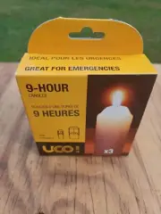NEW UCO L-CAN3PK 9-Hour Lantern Candles 3 Pack X3 Candle