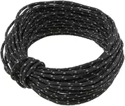 2.5mm 50ft Camping Tent Reflective Guyline Rope Awning Tarp Paracord Black
