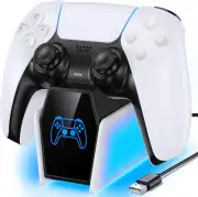 PS5 Controller Charger, Single PS5 Charging Station Compatible with Dualsense &
