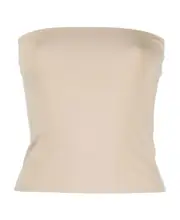 strapless bandeau top L Nude