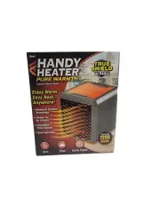 Ontel Handy Heater Heat Boss 1200 Watt Pure Warmth Ceramic Space Heater