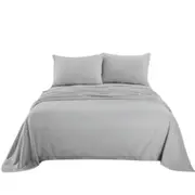 Grey Cashmere Touch Flannel Sheet Set