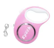 PINK 16ft RETRACTABLE DOG LEASH AUTOMATIC ADJUST LENGTH FOR SMALL DOGS