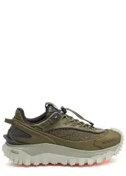 Moncler Trailgrip Gtx Panelled Canvas Sneakers - Green - 10, Moncler Trainers, Leather 10