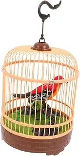 Totority Sound Activated Bird Cage Toy Simulation Birdcage Chirping Sturdy Boys and Girls' Toy