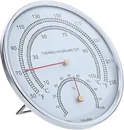 FOYTOKI Sauna Temperature and Humidity Meter Sauna Room Temperature Meter Steam Room Accessories Indoor Thermometer Hygrometer Shower Thermometer Sauna Sauna Thermometers Metal
