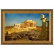 Design Toscano The Parthenon Framed Canvas Replica Painting: Small