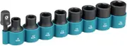 Makita B-54645 Metric Impact Socket 9 Pieces Set for 1/2-Inch Square Drive