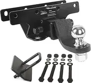LIZARD GO 2inch Trailer Hitch Rear Bumper Tow Receiver Kit with 2inch Ball Mount kit Compatible for 2018~2023 Jeep Wrangle JL JLU 4Door and 2Door (2018~2023 JL Hitch Receiver+2inch Ball Mount kit)