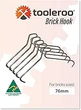 5 Pack 76mm (3") Brick Hooks - Wall Clips Hangers for Pictures Pot Plants
