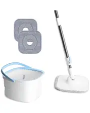 Fresh Fab Finds Spin White Mop And Bucket With Wringer Set