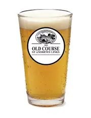 St. Andrews Golf Links Old Course - 16oz Pint Beer Glass Seltzer Pub Barware