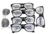 Case of 12 (6 Packs) Bridal Bridesmaids - Wedding Party Favors - DJ Photo Booth
