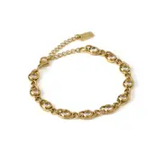 Cassandra Gold Bracelet - Stone