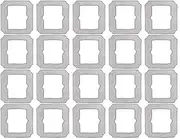 JOYSOG Pack of 20 Mop Pads for Ecovacs Winbot Mini Robot Window Cleaner Washable