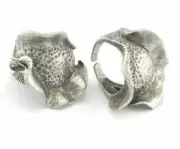 Flower Adjustable Ring Antique Silver Plated brass 18mm 8US inner size 2828