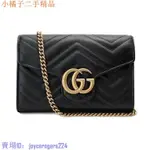 二手 GUCCI GG MARMONT MINI 黑色 斜背包 WOC474575