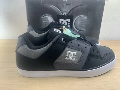 *Brand NEW*DC Pure Low Top Lace Up Casual Skate Shoes Black/White Mens 10 300660