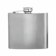 Hortense B. Hewitt Stainless Steel Hip Flask